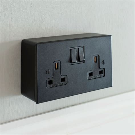 black surface mount electrical box|surface mounted outlet boxes.